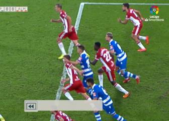 Expulsado por un tortazo Montero, jugador del Atlético cedido en el Depor