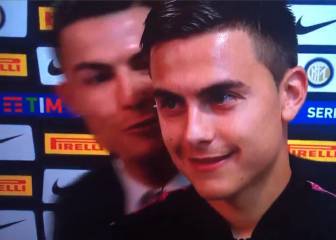El gesto de Cristiano con Dybala en plena entrevista en directo