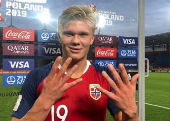 Haland le marcó nueve goles a Honduras en el Mundial Sub-20