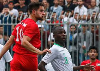 Palestina y Arabia Saudí empatan a cero en histórico partido en Cisjordania