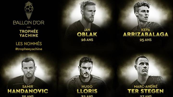 Kepa, Oblak y Ter Stegen, entre los diez mejores porteros por el Balón de Oro.