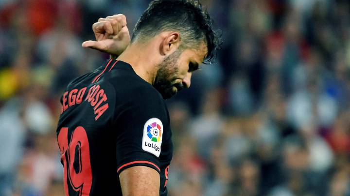 Costa en el Sevilla-Atlético.