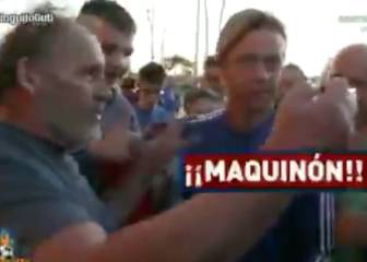 La petición de la afición del Almería a Guti en su primer día