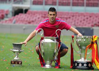 La triunfal etapa de David Villa en el Barcelona