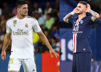 Jovic e Icardi, cruz y cara