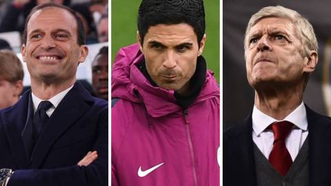 Candidatos al banquillo del Arsenal: Allegri, Mikel Arteta...