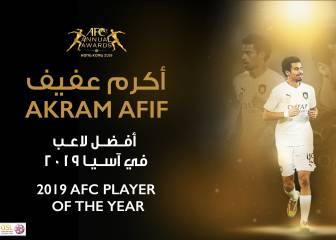 El qatarí Akram Afif, elegido mejor jugador de Asia en 2019