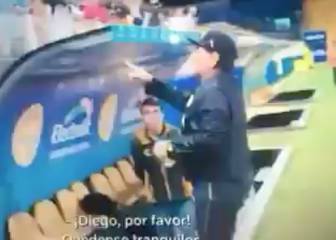 Polémica reacción de Maradona con unos niños