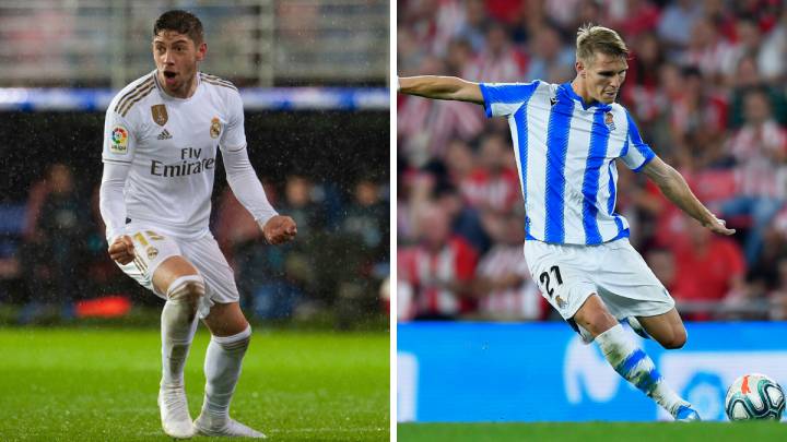 Fede Valverde y Martin Odegaard.