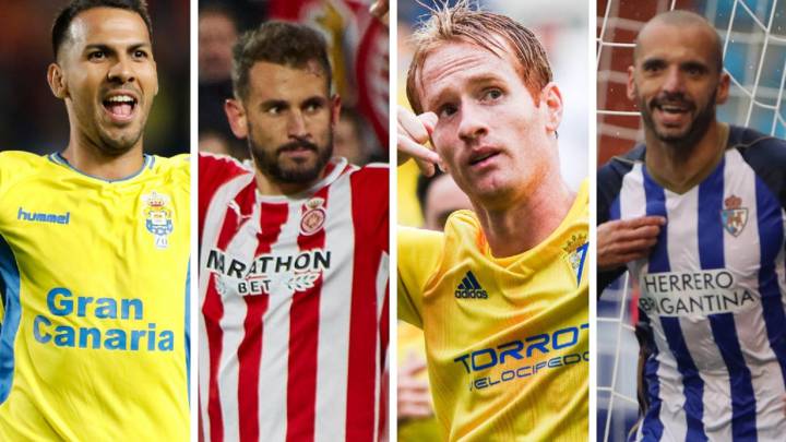 Viera, Stuani, Álex y Yuri, durante esta temporada.