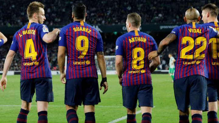 El mapa del centro del campo del Barcelona, boca abajo