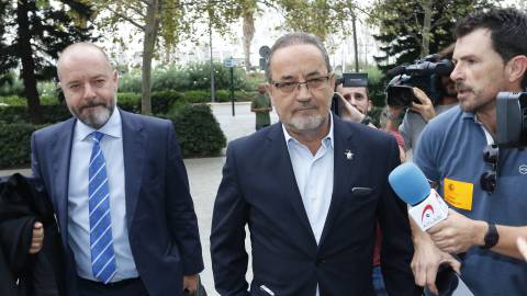 Agapito Iglesias a su llegada el pasado mes de junio al juzgado.