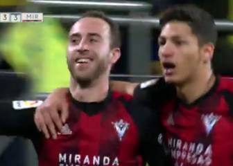 Increíble reacción del Mirandés para amargar al Cádiz