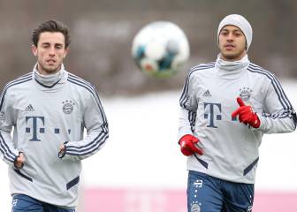 Thiago hizo de traductor para Odriozola en su primera sesión con el Bayern
