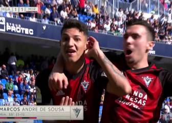 Un batallador Mirandés salva un punto ante el Málaga