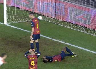 Es la pesadilla que todo defensa sueña con que jamás le ocurra: vean la carambola de Vallecas