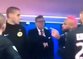 Neymar se juega una sanción histórica; se encara con el árbitro en el vestidor