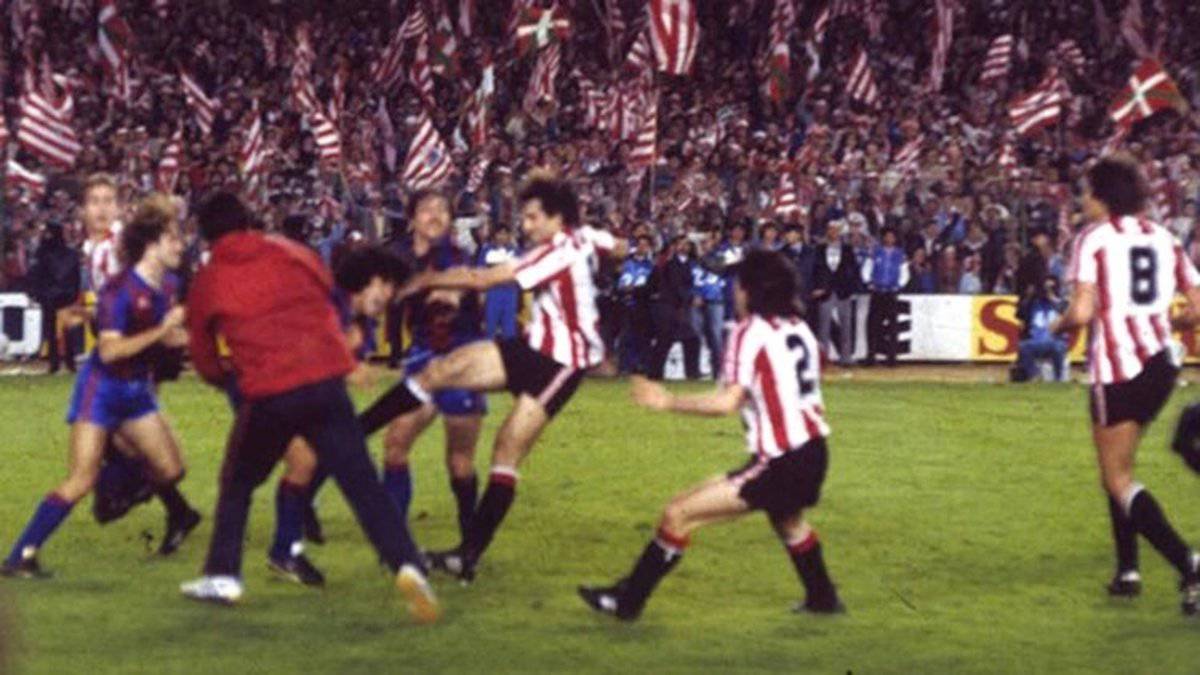 The Cup final between Athletic and Barça that ended in a pitched battle