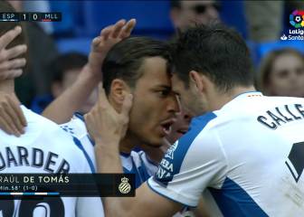 La pólvora de Raúl De Tomás le da esperanzas al Espanyol