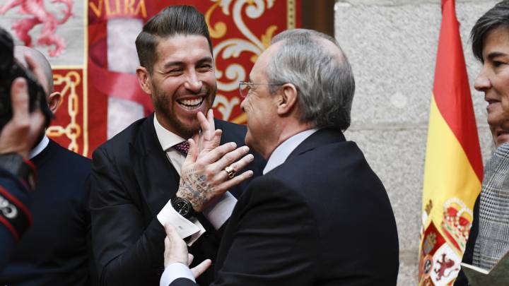 Florentino y Sergio Ramos.