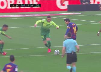 Futbolísticamente, es imposible inventar un caño mejor: el regate de regates de Messi en el 1-0