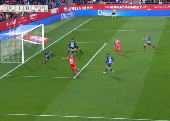 El carnaval se lo tomaron en serio en Girona: el gol del 1-0 es digno de un show circense