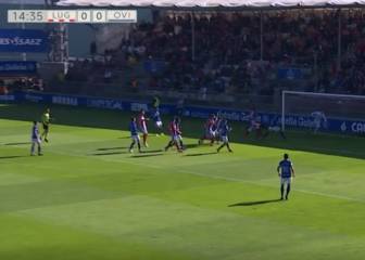El Hacen da los tres puntos al Lugo ante el Oviedo