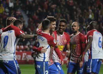 El Sporting, tras recibir pitos, destroza a Las Palmas en 45'