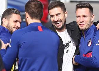 Gabi visitó a la plantilla atlética antes de viajar a Liverpool