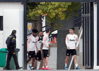 Última sesión del Valencia antes de recibir al Atalanta