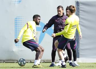 Umtiti da un respiro a Setién: se ejercita con el grupo