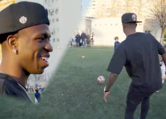 Va a ser carne de 'meme': Vinicius visita la fundación Real Madrid y un niño se atreve a esto...