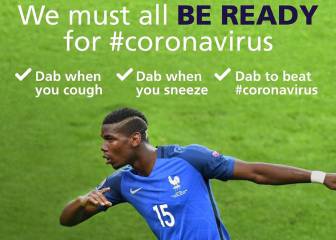 Pogba y su 'dab', clave para luchar contra el coronavirus