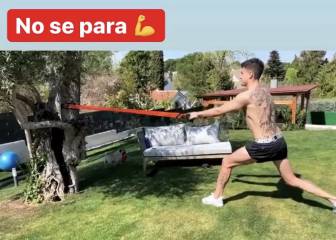 Giménez, Koke... el trabajo en casa de los jugadores del Atleti
