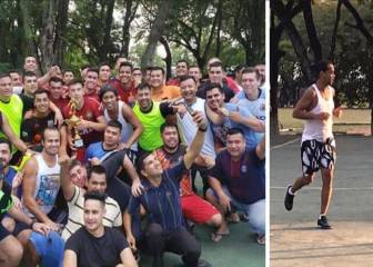 Parece ficción pero no lo es: Ronaldinho ganando el torneo de la cárcel en la que está preso