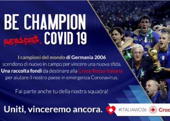 La Italia campeona del 2006 lucha contra el coronavirus