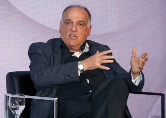 Tebas y la amenaza a la Liga por el coronavirus: 