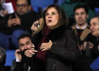 Victoria Pavón, entre el personal del Leganés con cuidado extra