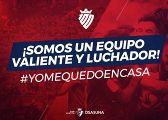 Osasuna renuncia al test del coronavirus por generosidad