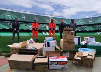 El Betis dona material médico al hospital Virgen del Rocío
