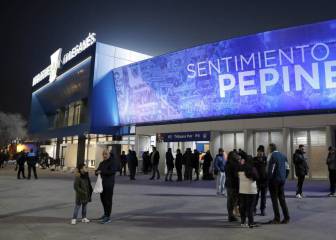 El Lega ilumina Butarque por los fallecidos por el Covid-19