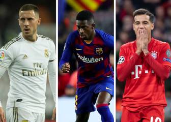Los mayores desplomes afectan a Hazard, Dembélé, Bale....