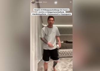 Messi takes coronavirus challenge