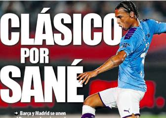 Leroy Sané y Quique Setién, en las portadas en Barcelona