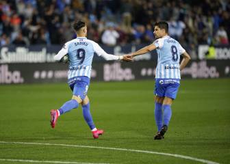 Los goles de Sadiku y Adrián le han dado 18 puntos al Málaga