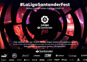'LaLigaSantander Fest': música y deporte el sábado contra el virus