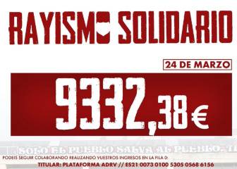 La afición rayista recauda casi 10.000 euros en apenas 48 horas