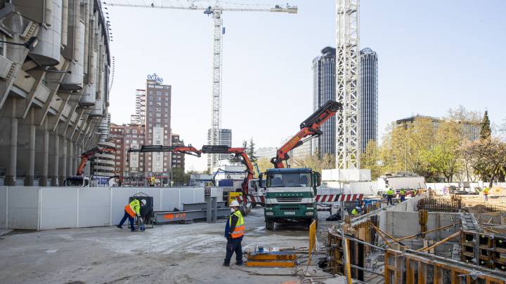 Las obras del nuevo Bernabu pararn hasta el 9 de abril