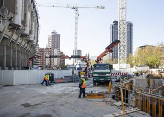Las obras del nuevo Bernabéu pararán hasta el 9 de abril