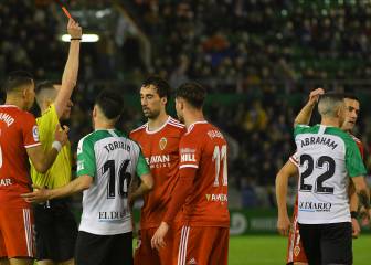 El Racing liderá la clasificación de tarjetas rojas